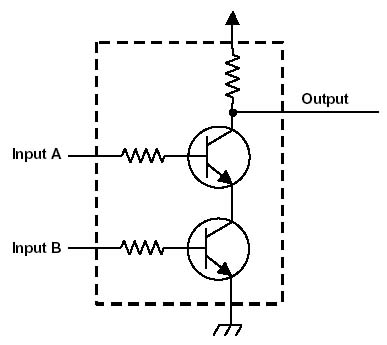 two-transistor NAND circuit