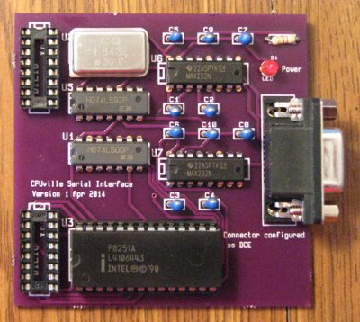 photo of assembled serial interface