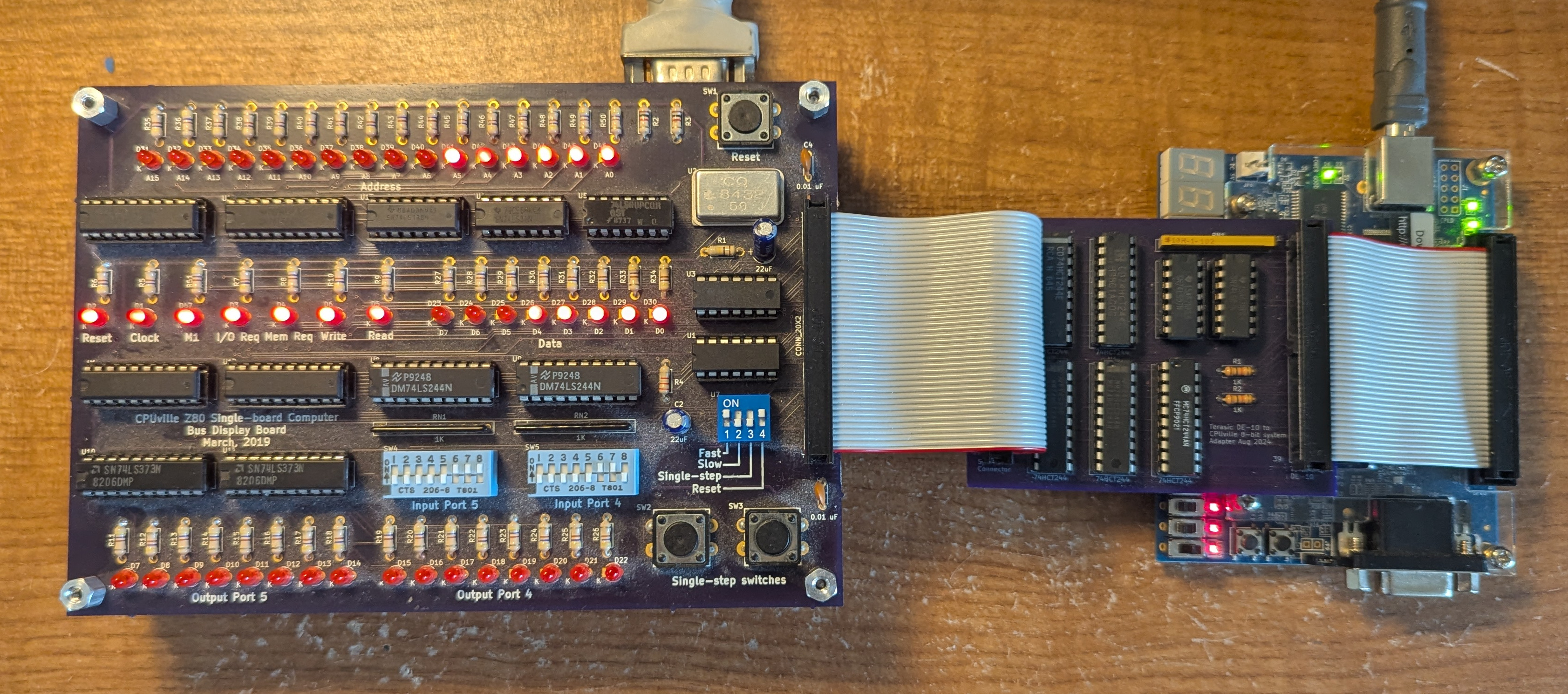 FPGA processor setup with system board