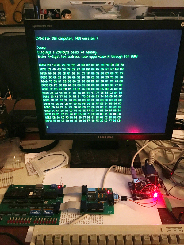 photo of the terminal kit with the Z80 computer